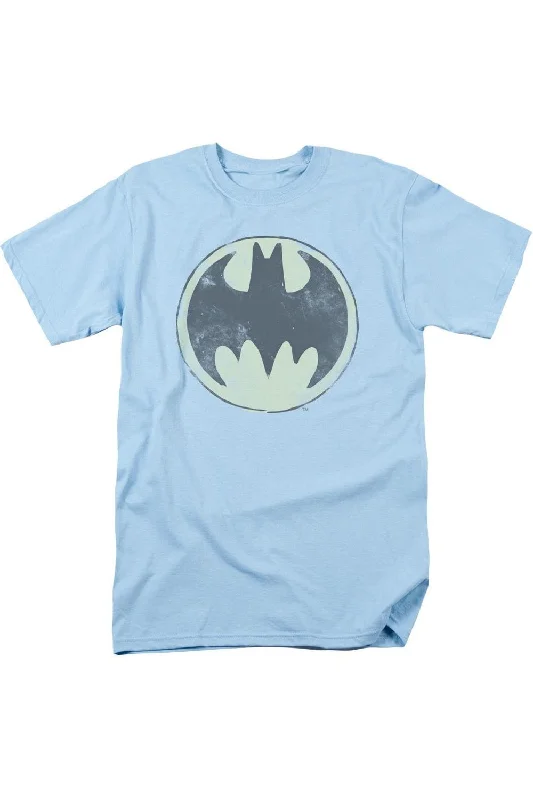 Men's Shirts with Appliqué DetailsBatman Old Time Logo Short Sleeve Adult Tee / T-Shirt Men's Shirts with Appliqué DetailsBatman Old Time Logo Short Sleeve Adult Tee / T-Shirt