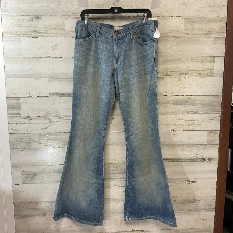 Men's Straight-Leg Jeans in Dark WashJeans Flared By Current/elliott In Blue Denim, Size: 10 Men's Straight-Leg Jeans in Dark WashJeans Flared By Current/elliott In Blue Denim, Size: 10