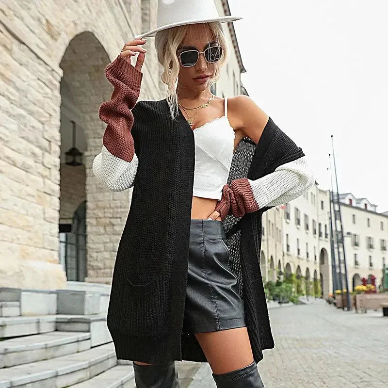 Men's Sweaters with PocketsFashion Long  Women Cardigan Sweater