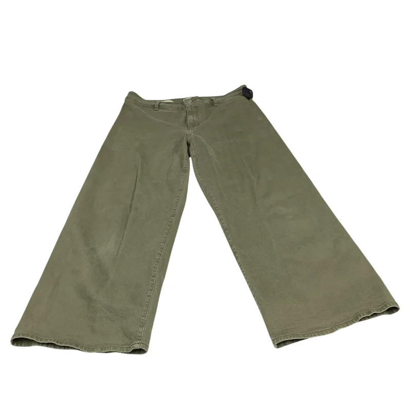 Comfortable Men's JeansJeans Wide Leg By Universal Thread In Green, Size: 16