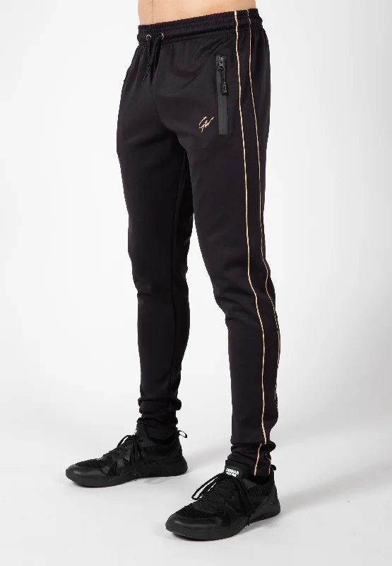 Men's Unique and Designer Bottom Wear for a Statement LookWenden Track Pants - Black/Gold
