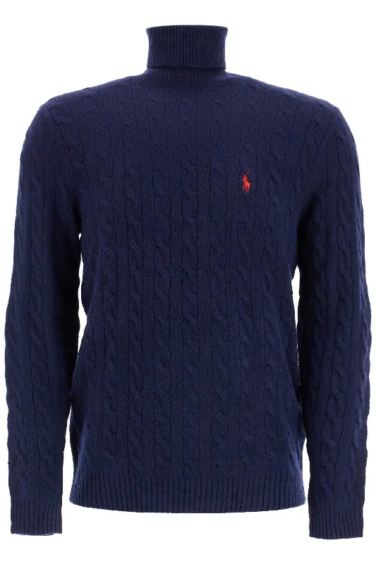 Warm Men's Hooded SweatersPolo Ralph Lauren Men's High-Neck Wool And Cashmere Cable-Knit Pullover Sweater Warm Men's Hooded SweatersPolo Ralph Lauren Men's High-Neck Wool And Cashmere Cable-Knit Pullover Sweater