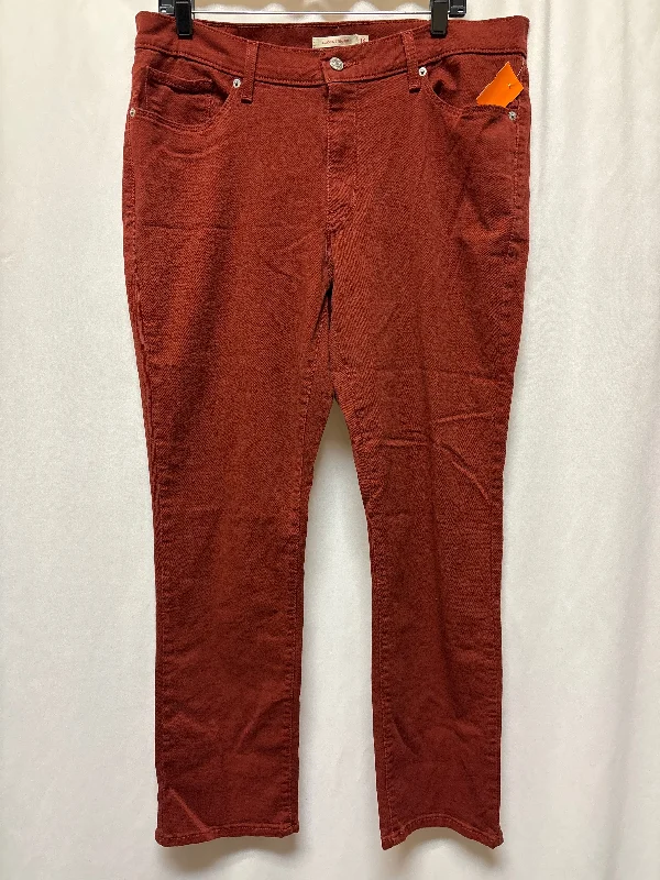 Men's Jeans in Unique PatternsJeans Straight By Levis In Brown, Size: 16