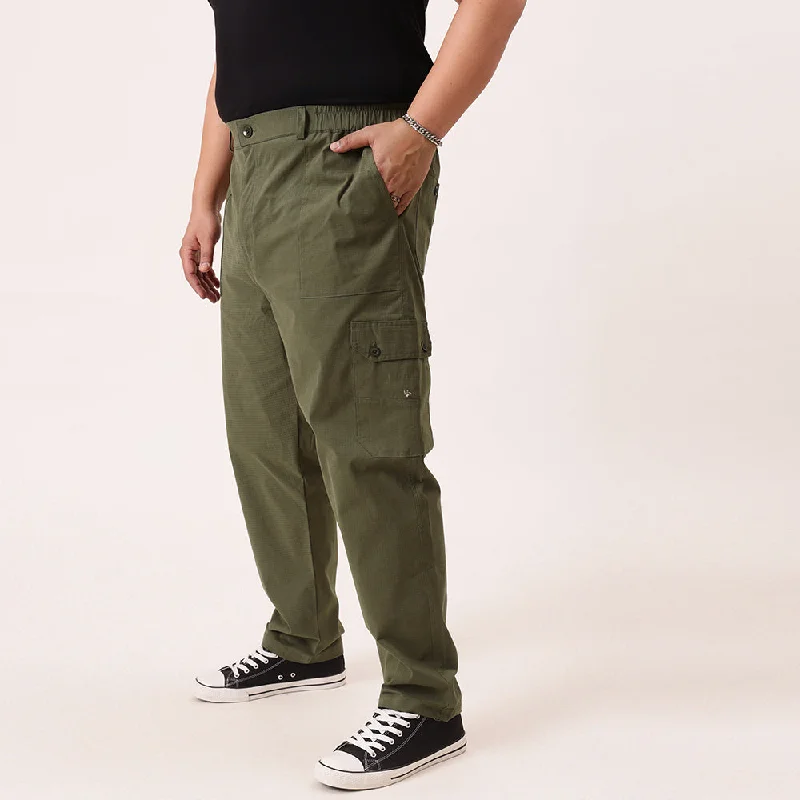 Men's Pants with Antimicrobial TreatmentRibstop Textured 6 Pocket Plus Size Cargo