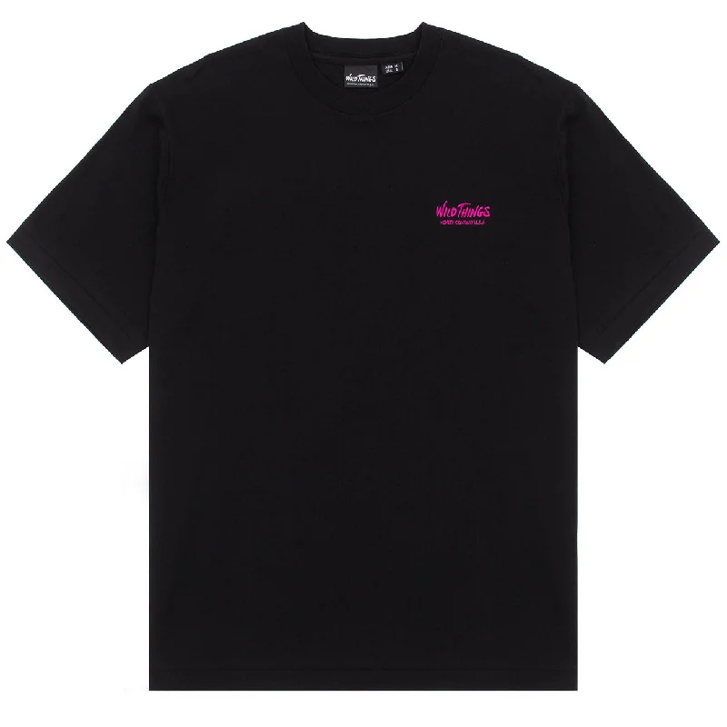 Men's Shirts with Convertible CollarsWild Things Wild Cat T-Shirt Black