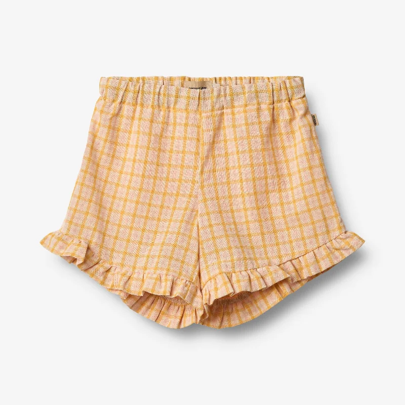 Men's Pants with Embroidered DesignsShorts Camille - yellow check