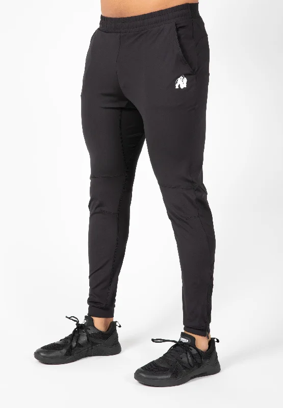 Men's Patterned Pants with StripesHamilton Hybrid Pants - Black - Slim Fit