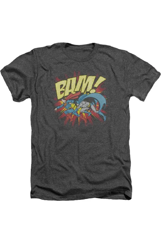 Men's Shirts with TiesDC Comics Bam Adult Heather Tee / T-Shirt