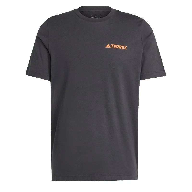 Men's Shirts with Animal PrintsAdidas Terrex Mountain Graphic T-Shirt Black