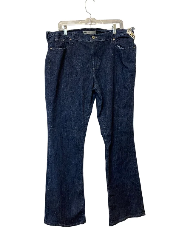 High-Waisted Men's JeansJeans Boot Cut By Levis In Blue Denim, Size: 16l