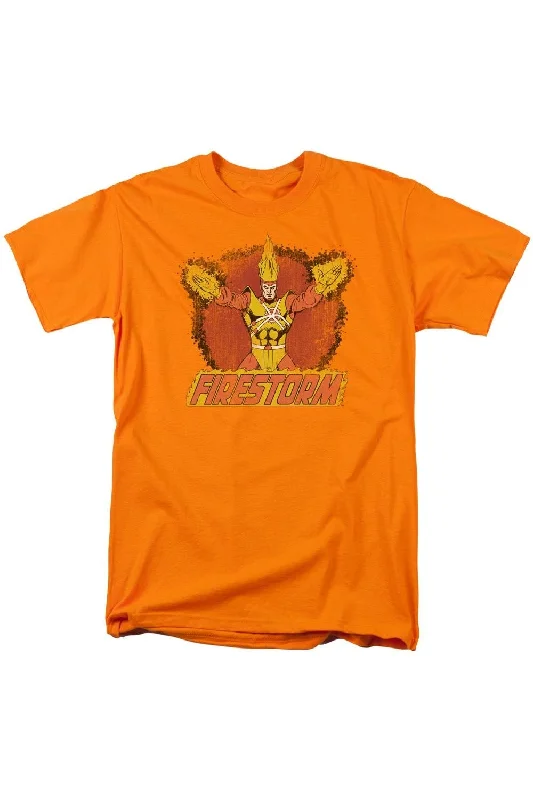 Elegant Men's Dress ShirtsDC Comics Ring Of Firestorm Short Sleeve Adult Tee / T-Shirt Elegant Men's Dress ShirtsDC Comics Ring Of Firestorm Short Sleeve Adult Tee / T-Shirt