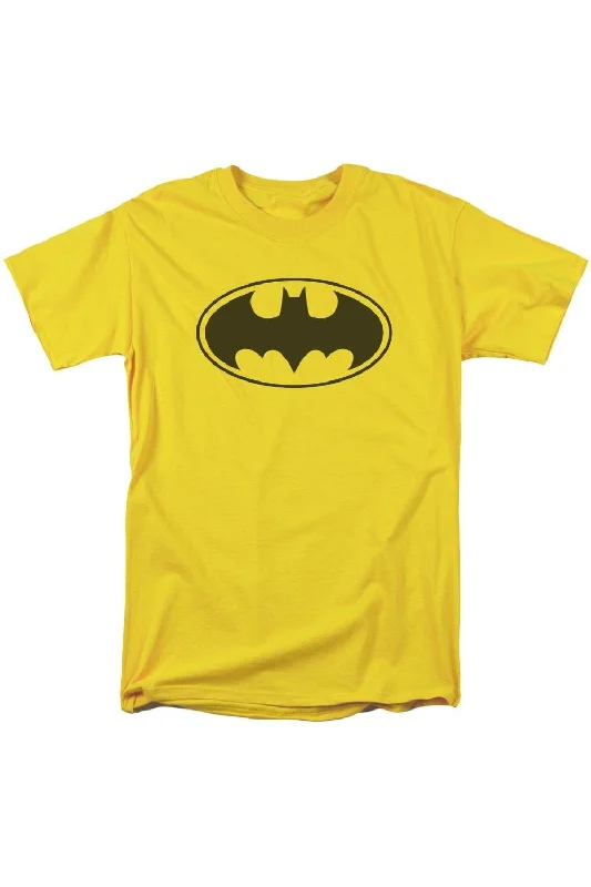 Men's Shirts with Scoop NecksBatman Black Bat Short Sleeve Adult Tee / T-Shirt