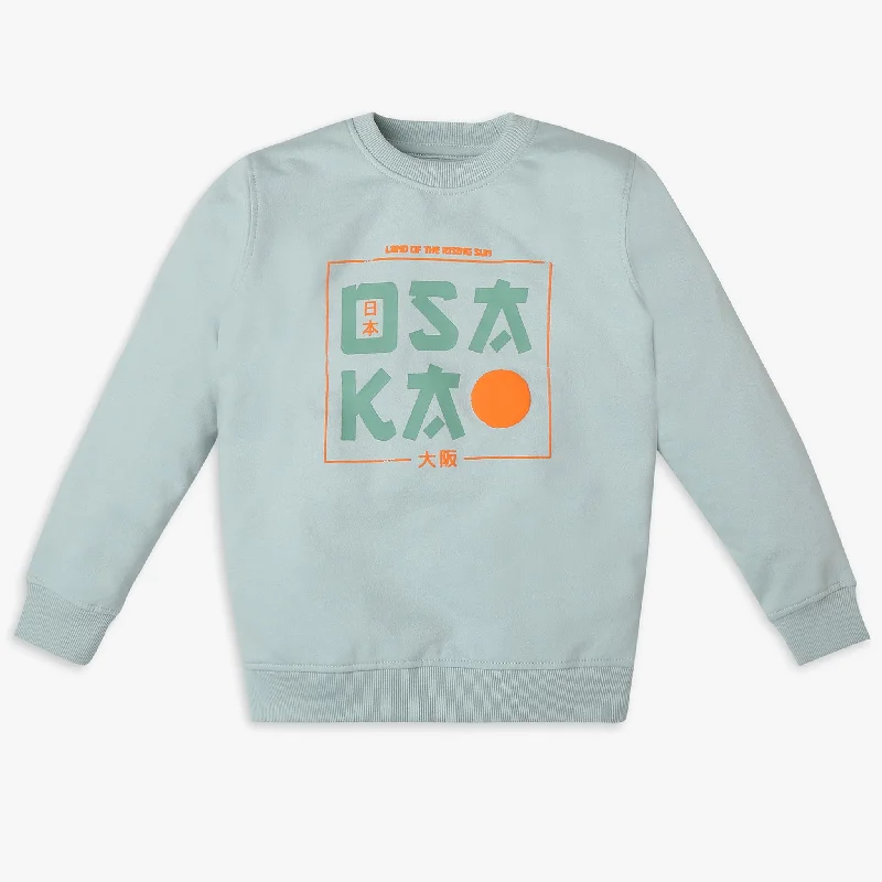 Warm Men's Fleece-Lined TopsGirls Regular Fit Printed Sweat Tee