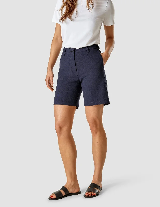 Men's Patterned Pants with Camouflage PrintsLinen Shorts Navy