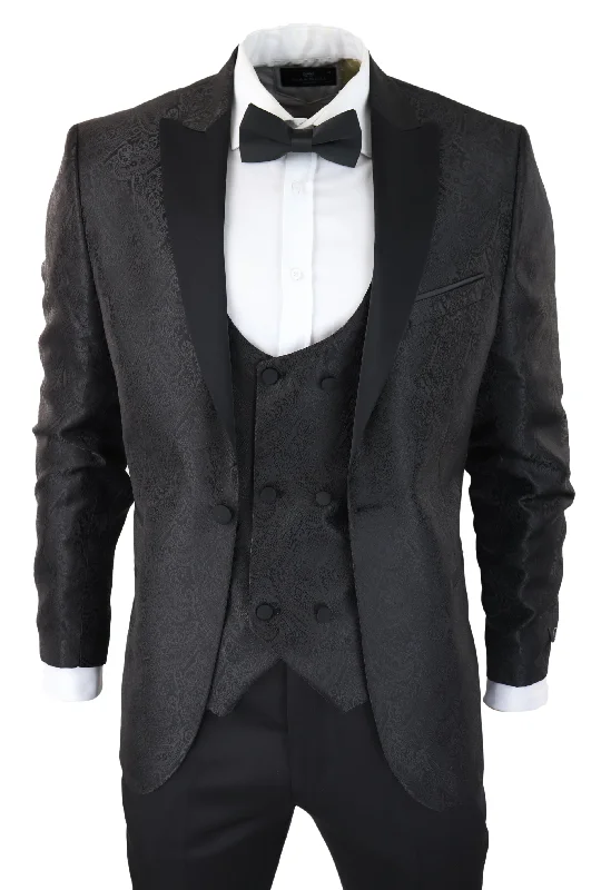 Paisley Tuxedo Blazer Waistcoat Jacket