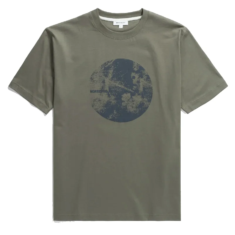 Men's Shirts with Custom MonogramsNorse Projects Johannes Organic Circle Print T-shirt Sediment Green