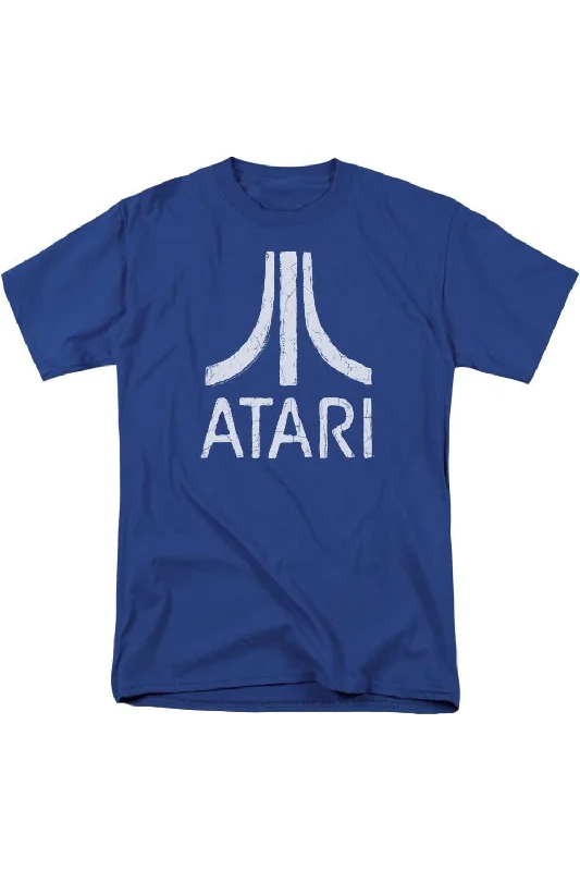 Elegant Men's Dress ShirtsAtari Rough Logo Short Sleeve Adult Tee / T-Shirt