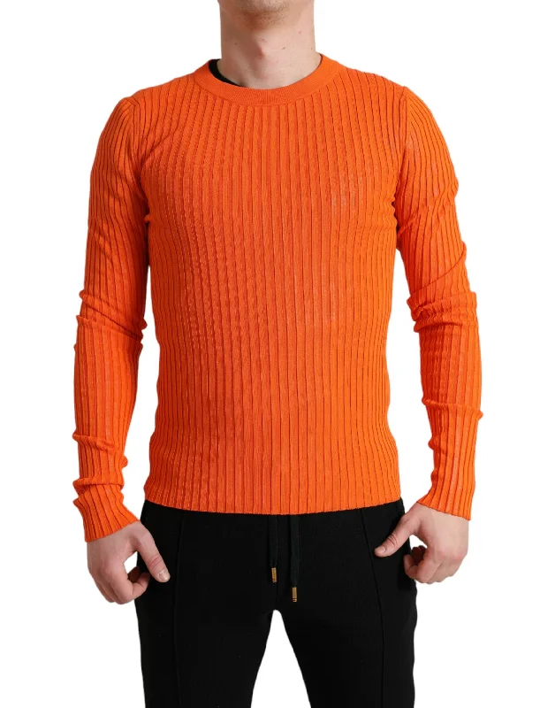Men's Sweaters for SpringDolce & Gabbana Sleek Sunset Knitted Pullover Men's Sweater Men's Sweaters for SpringDolce & Gabbana Sleek Sunset Knitted Pullover Men's Sweater