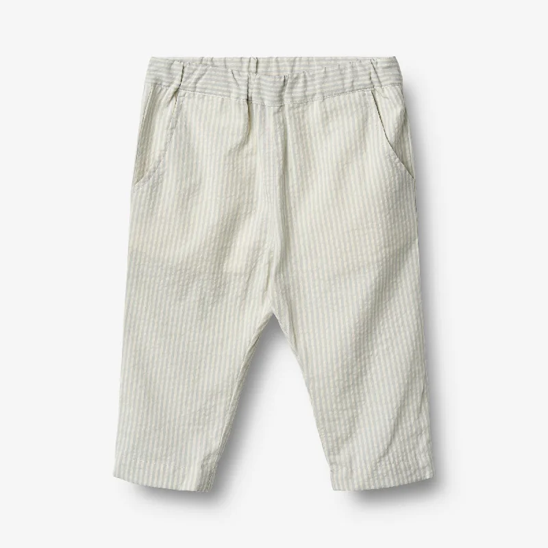 Men's Pants with Patch PocketsTrousers Andy - summer blue stripe