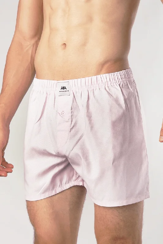 Men's Pants with Embroidered DesignsSalmon Woven Boxer Shorts