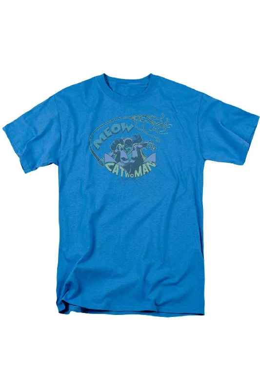 Men's Shirts with Patch PocketsDC Comics Meow Catwoman Short Sleeve Adult Tee / T-Shirt Men's Shirts with Patch PocketsDC Comics Meow Catwoman Short Sleeve Adult Tee / T-Shirt
