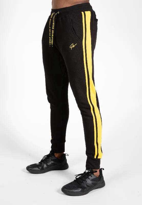 Men's Pants with Side PocketsBanks Sweatpants - Black/Yellow