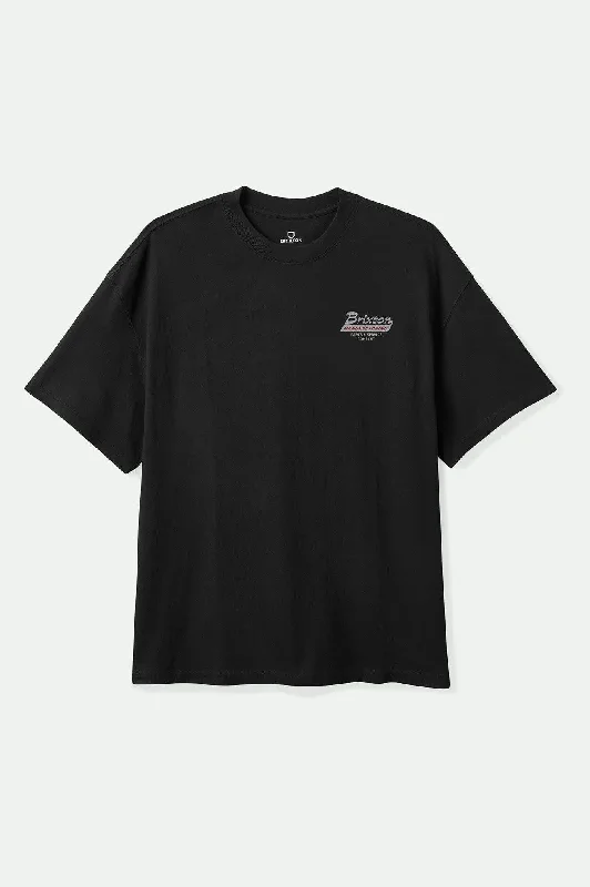 Men's Shirts with TiesTownship S/S Tailored T-Shirt - Black/Smoke Grey