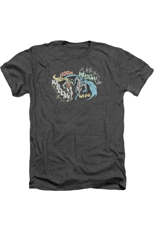 Stylish Men's HenleysDC Comics Action Duo Adult Heather Tee / T-Shirt