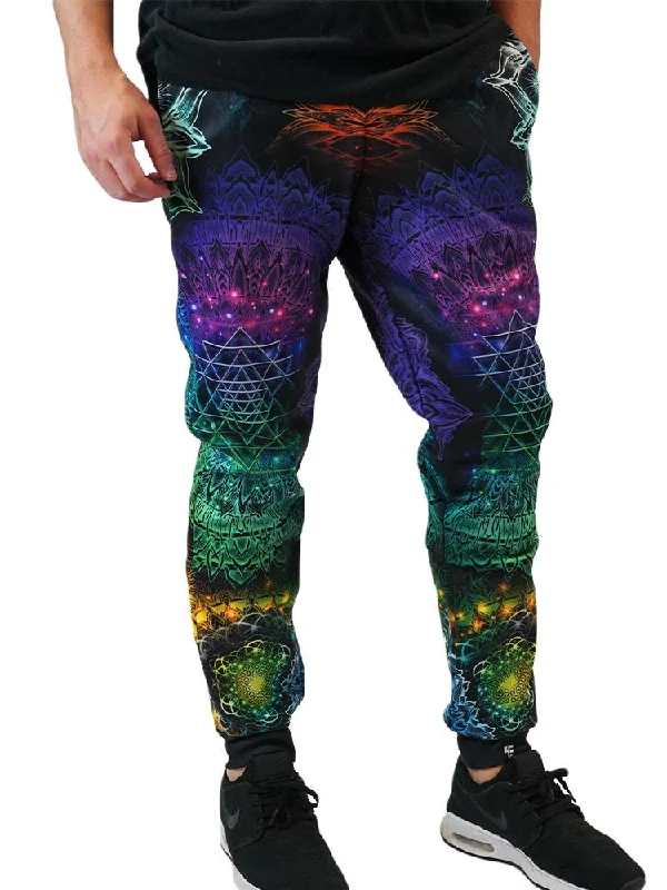 Durable Men's Work PantsIlluminated Mandala Unisex Joggers