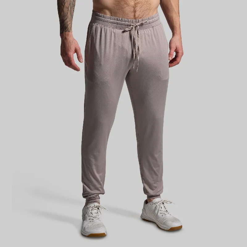 Men's Pants with Contrast WaistbandsMen's Rest Day Jogger 2.0 (Stone)