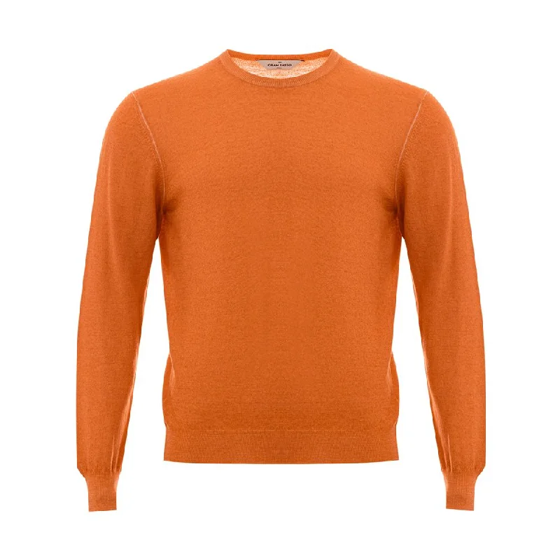 Men's Sweaters with Fold-Over CuffsGran Sasso Wool Men's Sweater