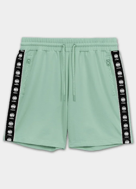 Men's Patterned Pants with Animal PrintsMen's sweat shorts TAPE NUGGET - Light mint