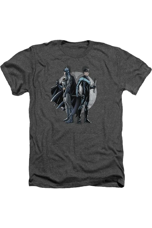 Men's Shirts with Contrast StitchingBatman Spotlight Adult Heather Tee / T-Shirt
