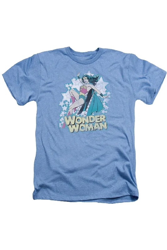 Men's Shirts with Elastic WaistbandsDC Comics Im Wonder Woman Adult Heather Tee / T-Shirt Men's Shirts with Elastic WaistbandsDC Comics Im Wonder Woman Adult Heather Tee / T-Shirt