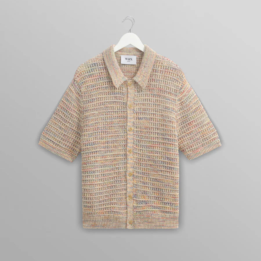 Men's Cufflink-Ready Shirts for Formal EventsTellaro SS Shirt Rainbow Twist (Multi)