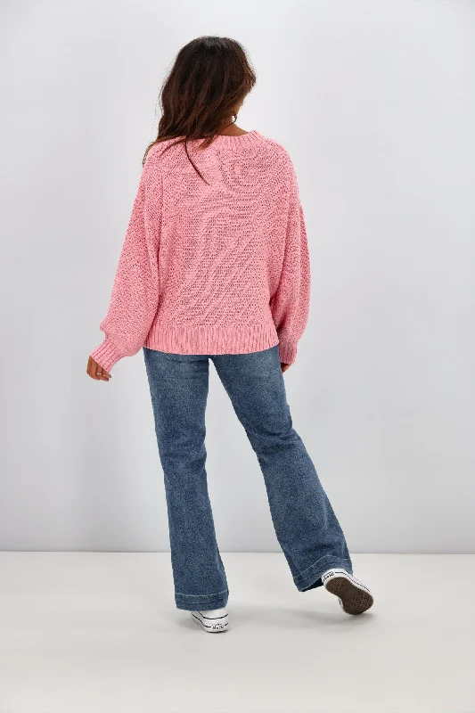 All About Eve Rue Sweater Pink