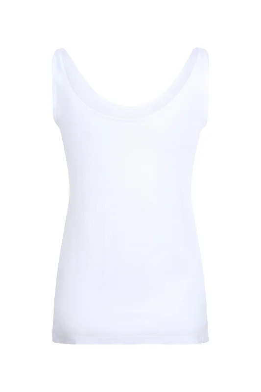 Basic Cami with 2 neck options | White | 7533WW