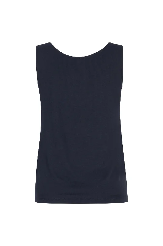 Basic Tank with 2 neck options | Navy | 7539WW