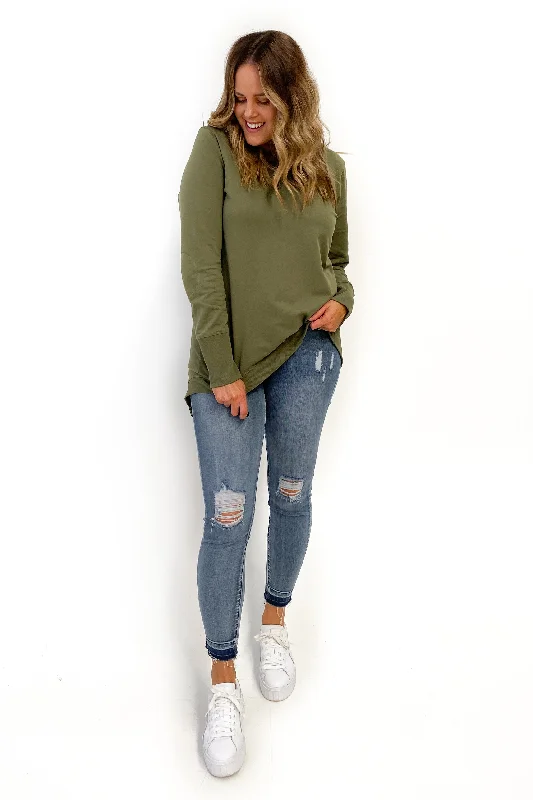 Betty Basics Dolly Sweat Khaki