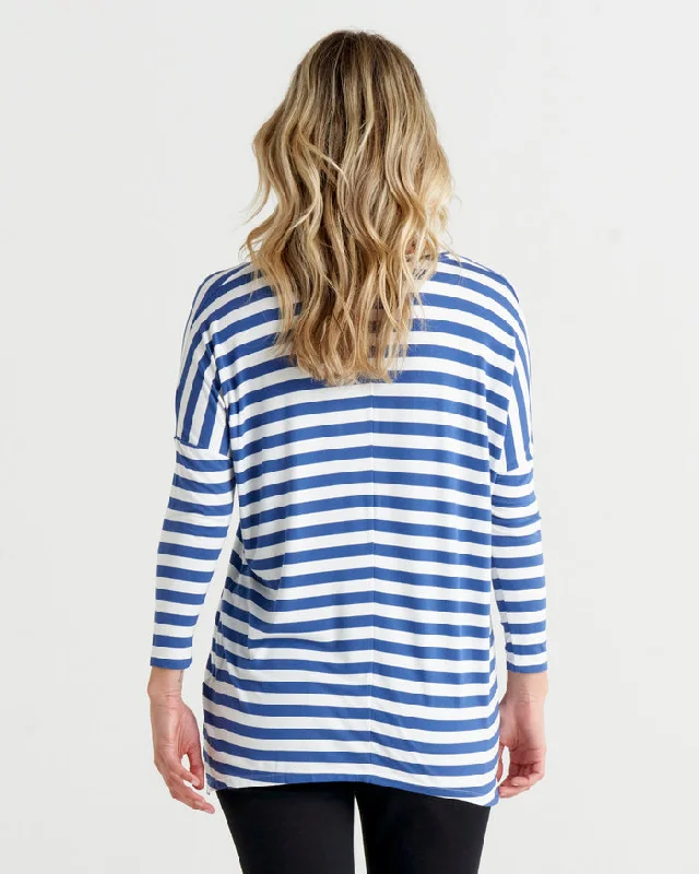 Betty Basics Geneva Tee Navy White Stripe