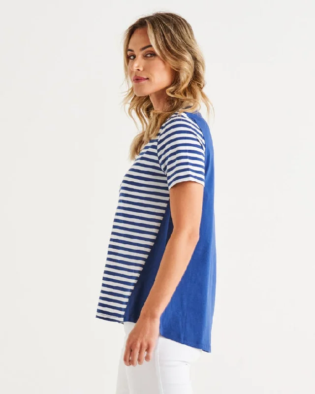 Betty Basics Luella Tee Ocean Stripe