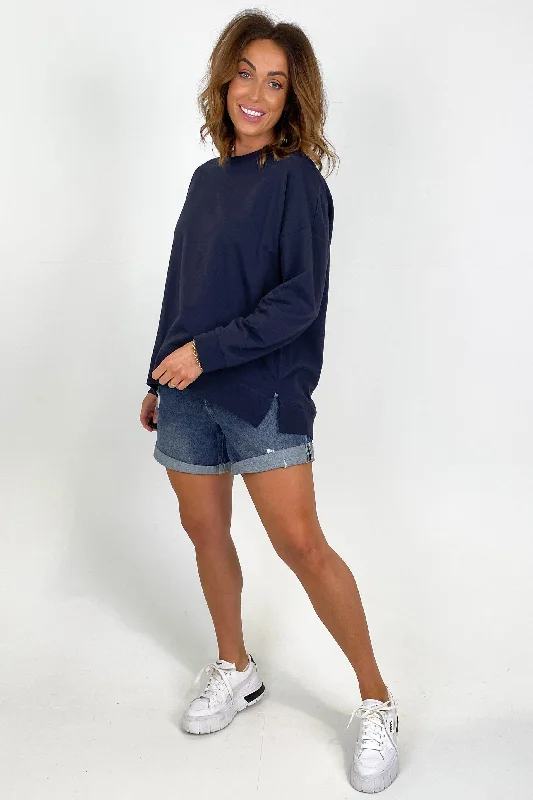 Betty Basics Sienna Sweat Navy