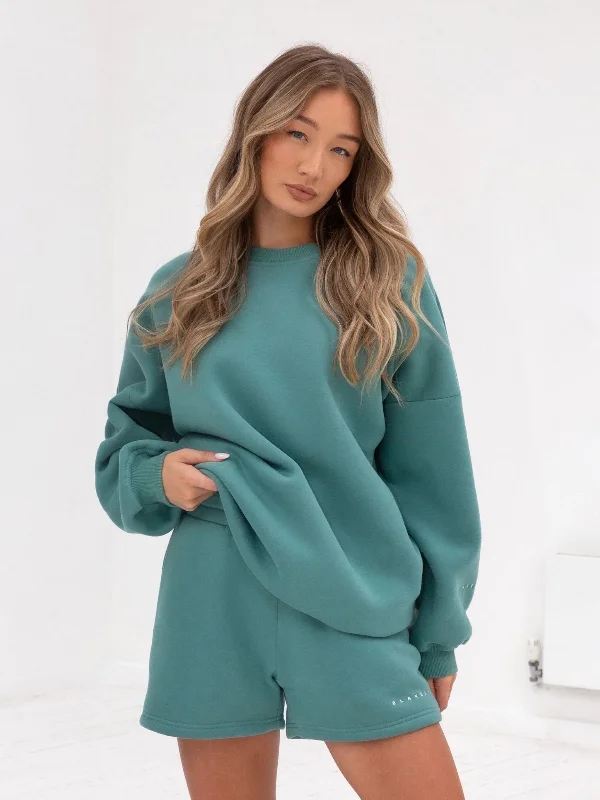 Isabel Oversized Jumper - Dusty Teal