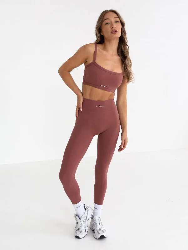 Studio Active Bra - Burnt Mauve