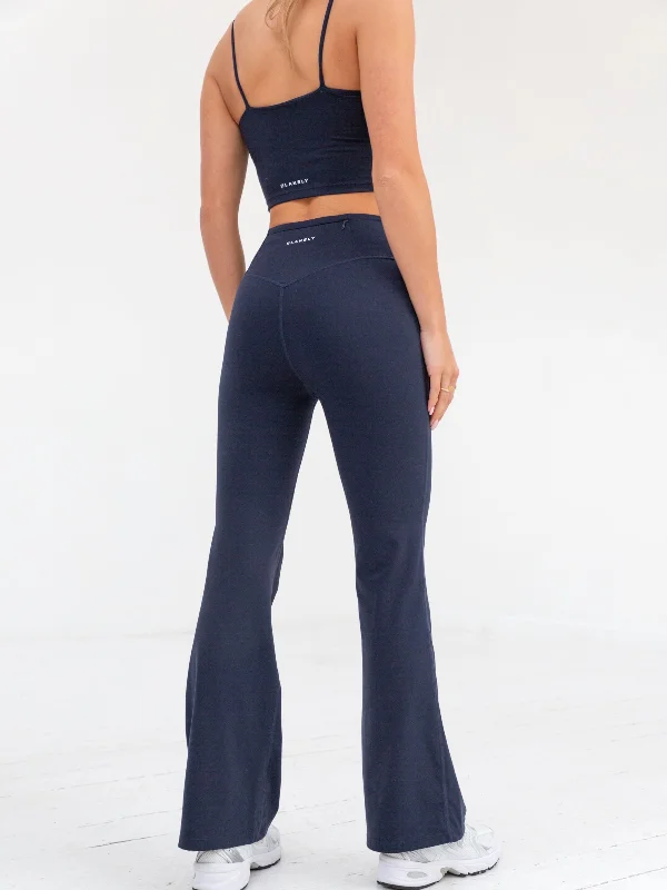 Soft Sculpt Wide Leg Leggings - Navy