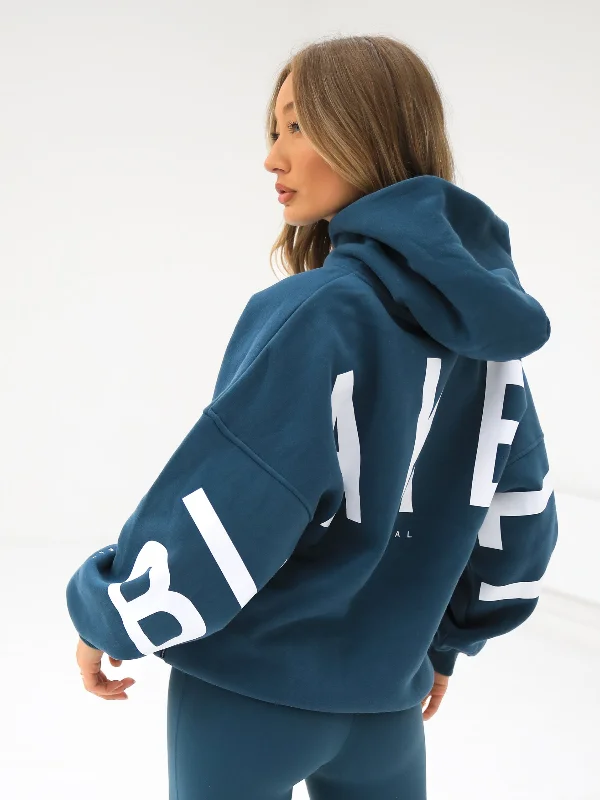 Isabel Oversized Hoodie - Dark Teal