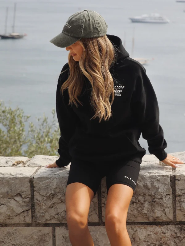 Monaco Women's Relaxed Hoodie - Black