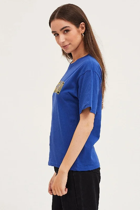 Blue T Shirt Short Sleeve