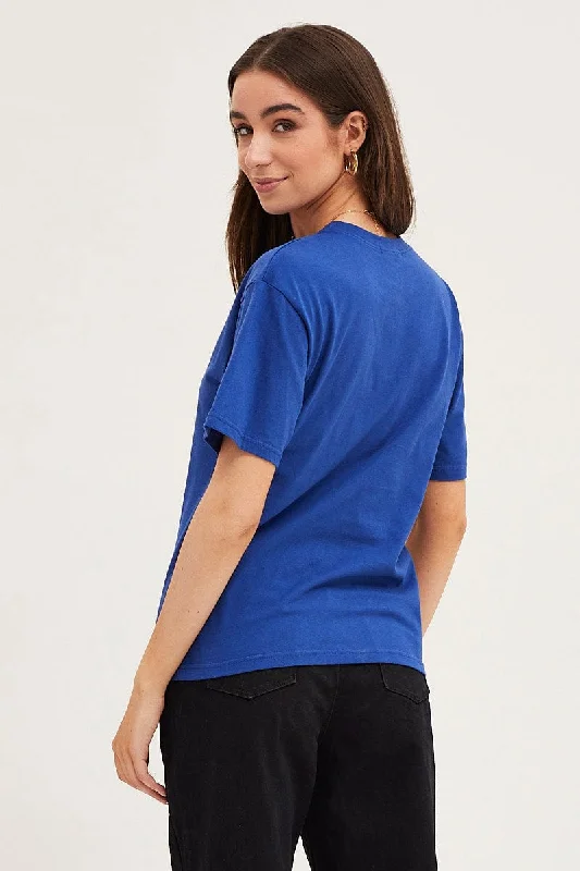 Blue T Shirt Short Sleeve