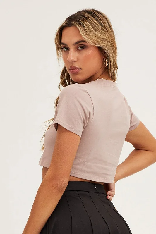 Brown Smock Top